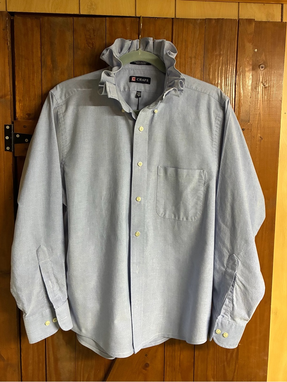 Chaps Men's Light Blue Button-Down Oxford Shirt